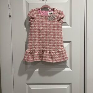 Rare Editions Pink and White Tweed Dress